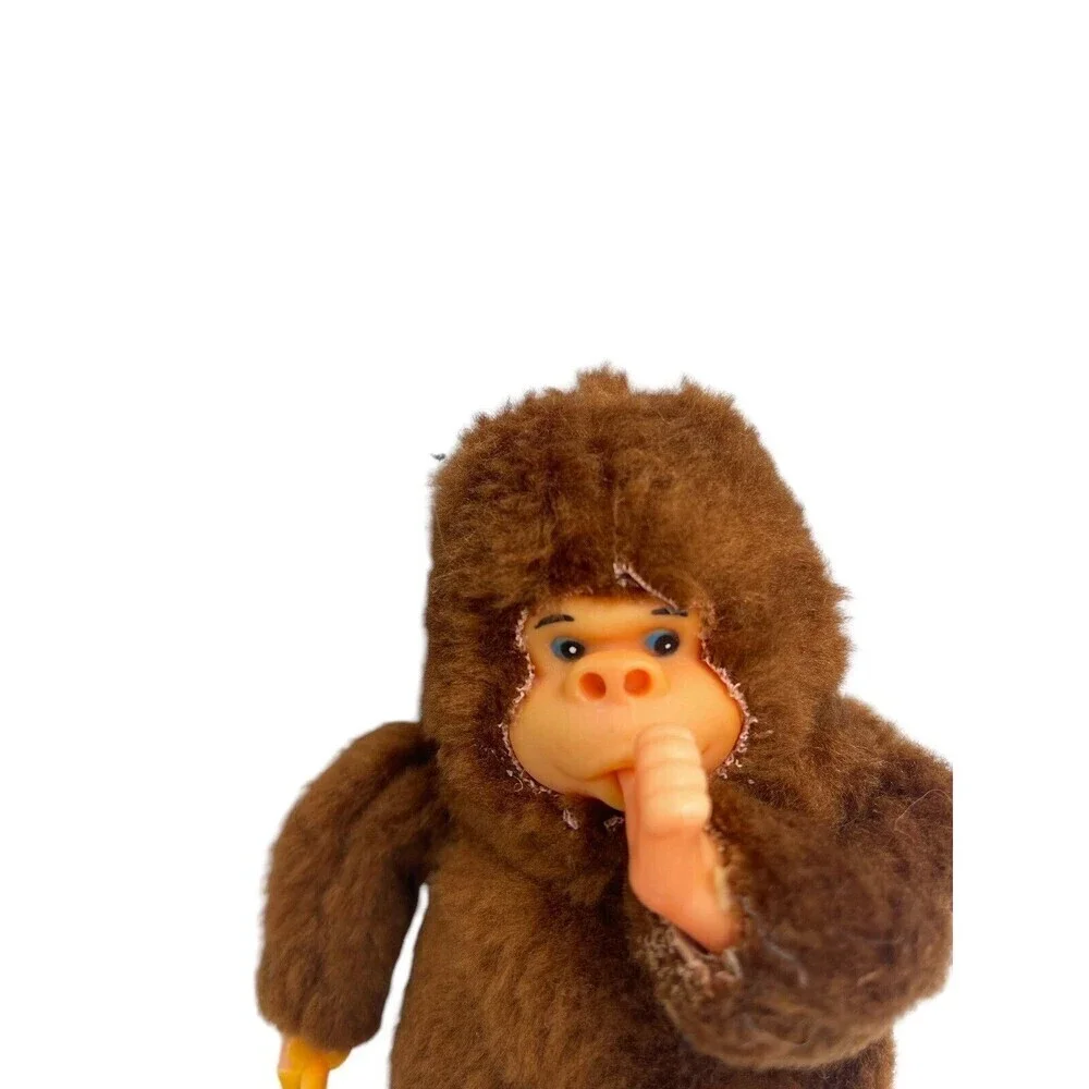 Vintage Gilroy The Gorilla Thumb Sucking Plush Beanie Soft Toy Ape Monkey VGC 5”
